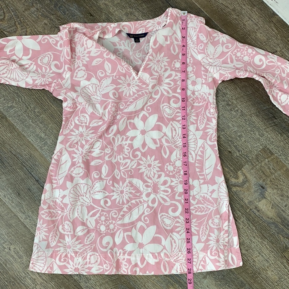 346 brooks brothers Small Pink & Wht Tunic - Picture 7 of 11